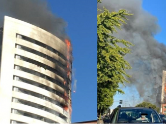 Incendio in via Antonini