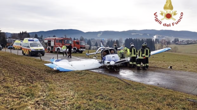 incidente Asiago ultraleggero